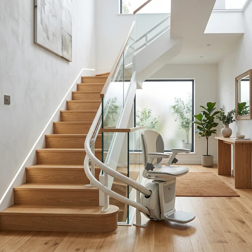 Remplacement escalier par monte-escalier